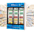 932L Vertical Below Unit Sliding Multi-Door Showcase